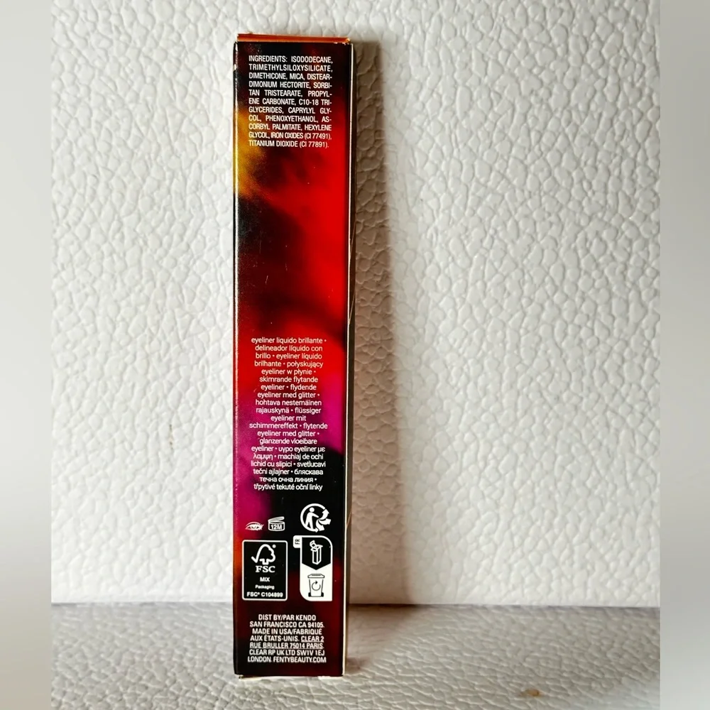 🆕 FENTY BEAUTY Glitty Lid Shimmer Liquid Eyeliner in Ritzy Rose - rose gold NIB